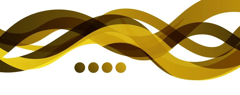 Abstract background - transparent overlapping wavy lines on white pattern Stock Illustration