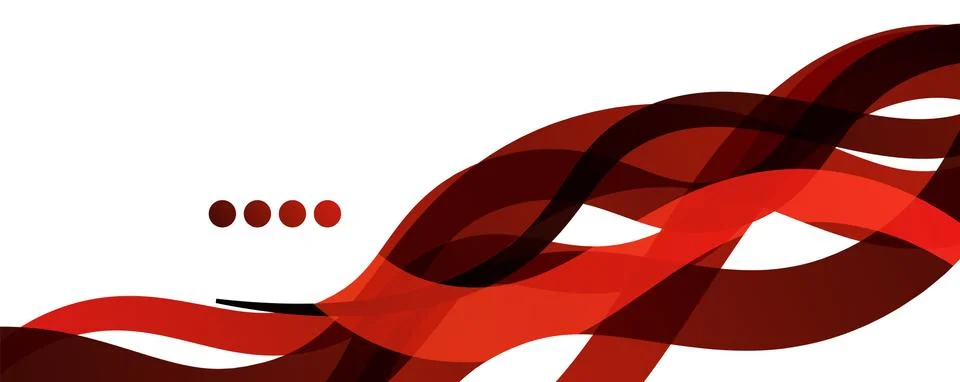 Abstract background - transparent overlapping wavy lines on white pattern Illustrazione stock