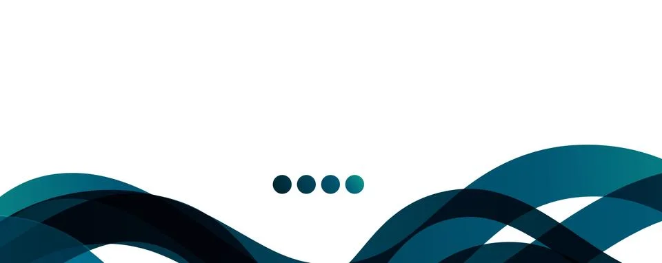 Abstract background - transparent overlapping wavy lines on white pattern Stockillustratie