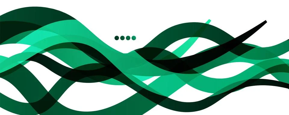 Abstract background - transparent overlapping wavy lines on white pattern 스톡 일러스트