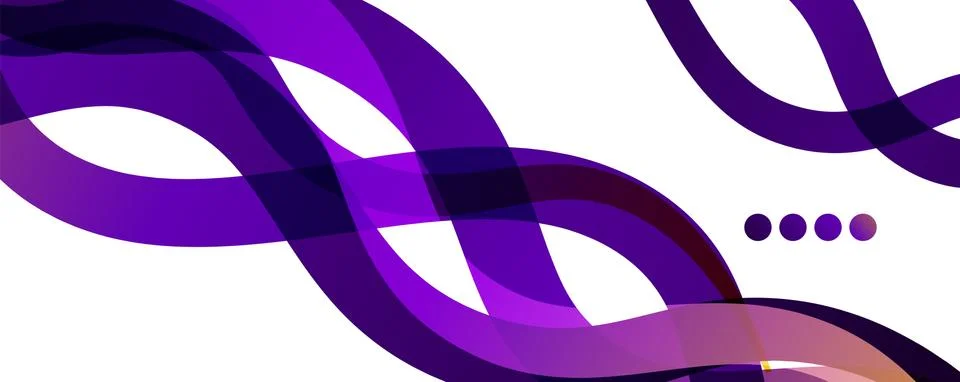 Abstract background - transparent overlapping wavy lines on white pattern 스톡 일러스트