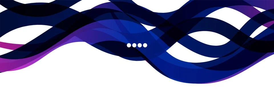 Abstract background - transparent overlapping wavy lines on white pattern イラスト素材