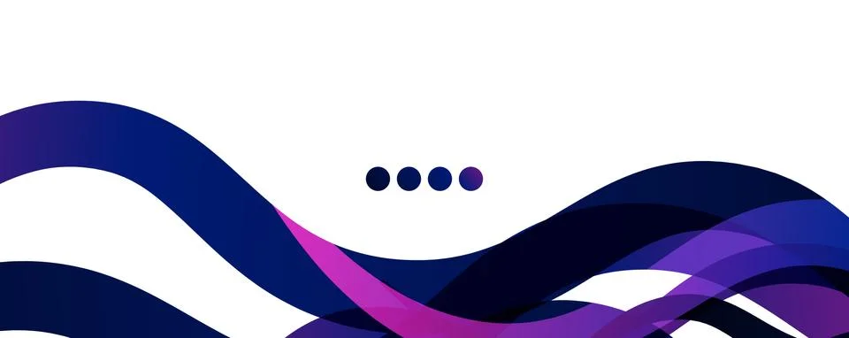 Abstract background - transparent overlapping wavy lines on white pattern 스톡 일러스트