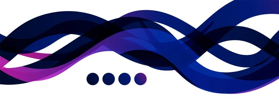 Abstract background - transparent overlapping wavy lines on white pattern 스톡 일러스트