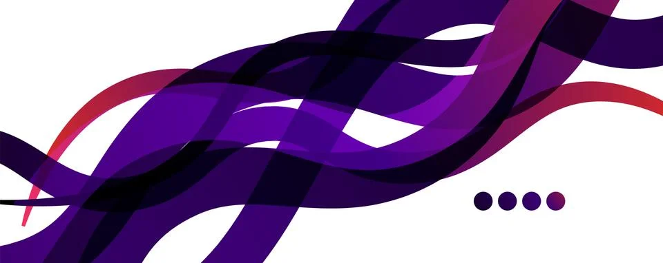Abstract background - transparent overlapping wavy lines on white pattern Stock Illustration