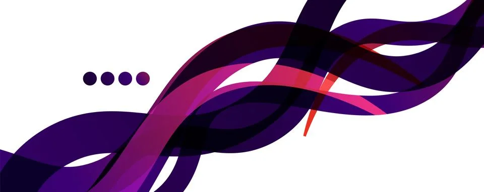 Abstract background - transparent overlapping wavy lines on white pattern 스톡 일러스트