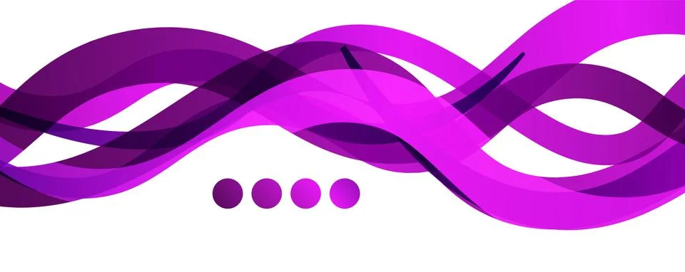 Abstract background - transparent overlapping wavy lines on white pattern 스톡 일러스트