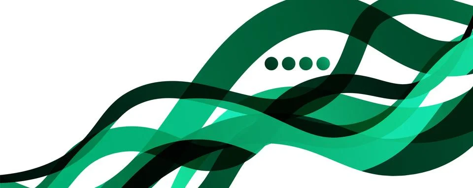 Abstract background - transparent overlapping wavy lines on white pattern 스톡 일러스트