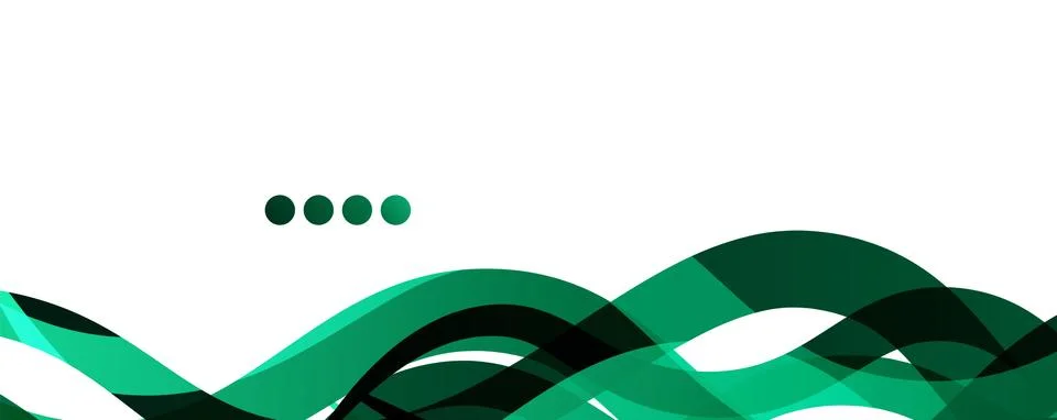 Abstract background - transparent overlapping wavy lines on white pattern Illustrazione stock