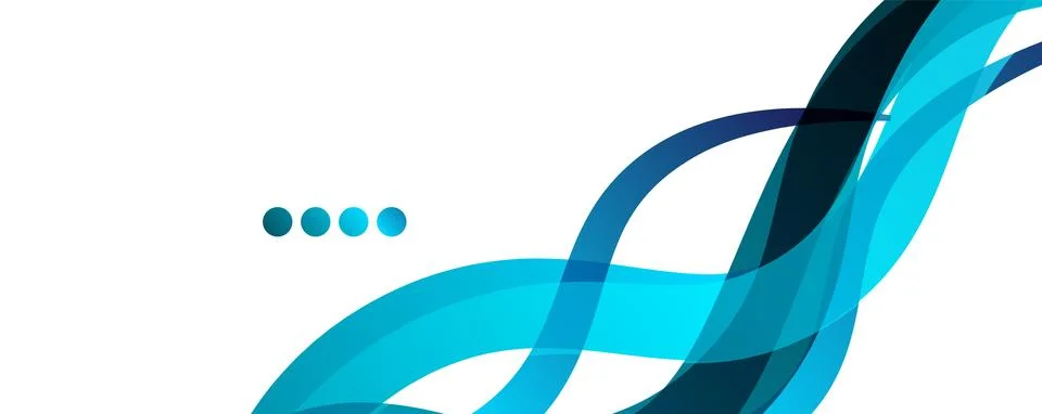 Abstract background - transparent overlapping wavy lines on white pattern Illustrazione stock