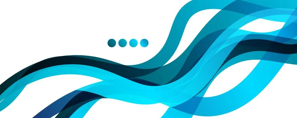 Abstract background - transparent overlapping wavy lines on white pattern 스톡 일러스트