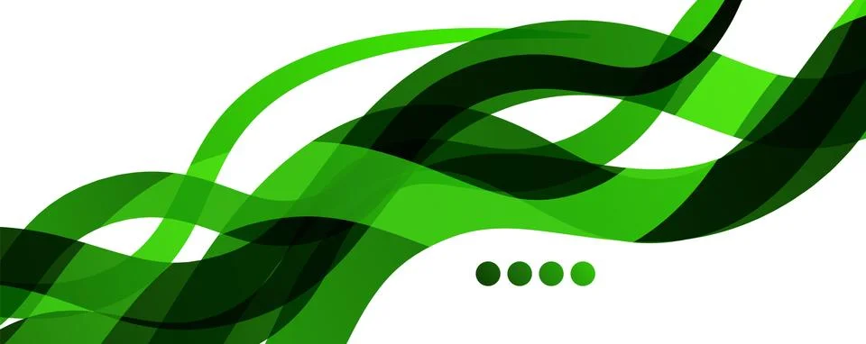 Abstract background - transparent overlapping wavy lines on white pattern Stock Illustration