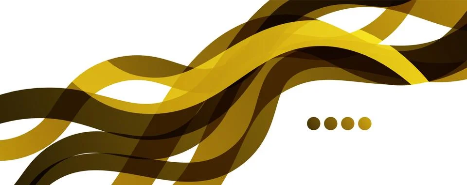 Abstract background - transparent overlapping wavy lines on white pattern Stock Illustration