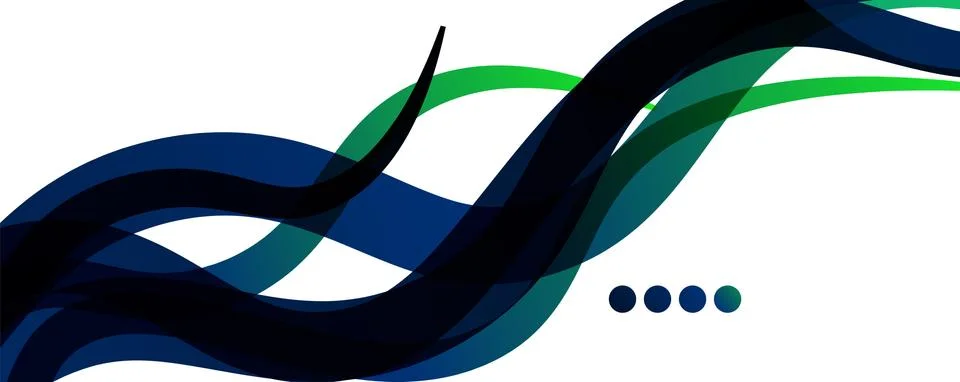 Abstract background - transparent overlapping wavy lines on white pattern 스톡 일러스트