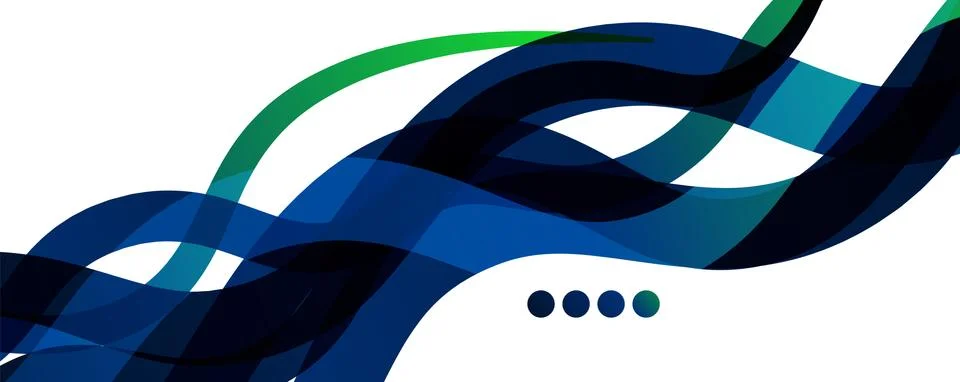 Abstract background - transparent overlapping wavy lines on white pattern 스톡 일러스트