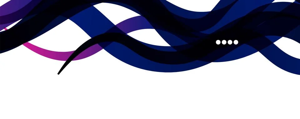 Abstract background - transparent overlapping wavy lines on white pattern イラスト素材