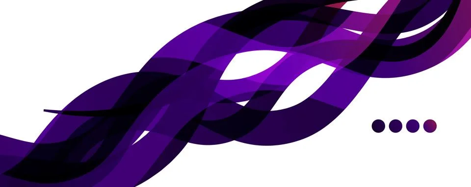 Abstract background - transparent overlapping wavy lines on white pattern Stock Illustration