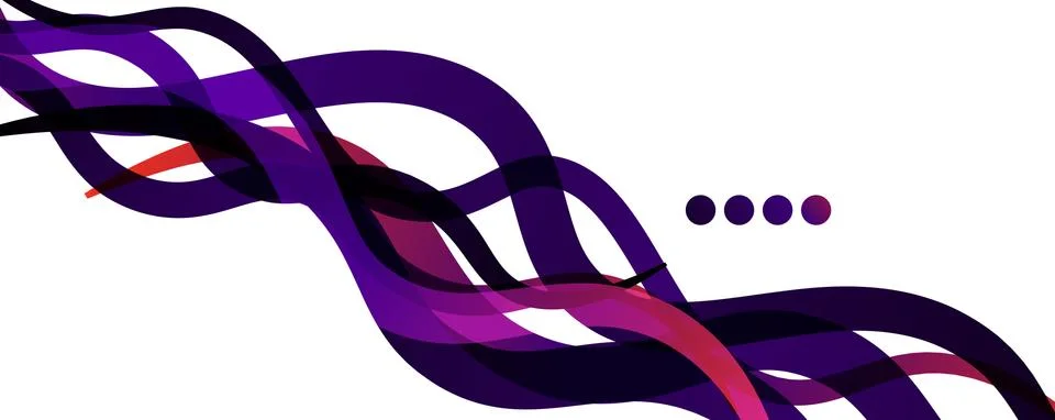 Abstract background - transparent overlapping wavy lines on white pattern 스톡 일러스트
