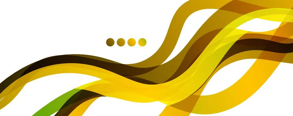 Abstract background - transparent overlapping wavy lines on white pattern Illustrazione stock