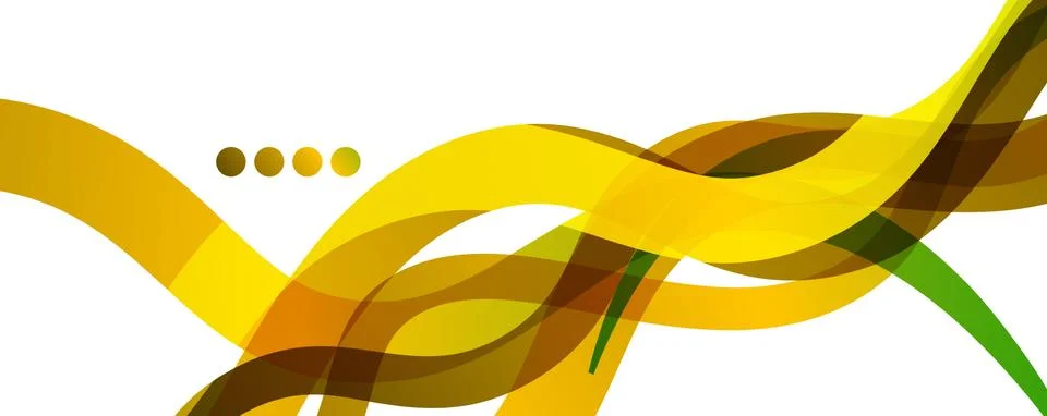 Abstract background - transparent overlapping wavy lines on white pattern Stock Illustration
