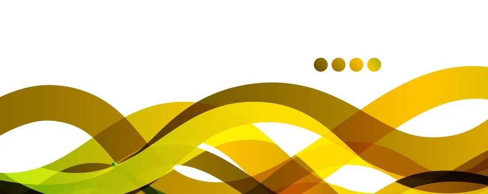 Abstract background - transparent overlapping wavy lines on white pattern Illustrazione stock