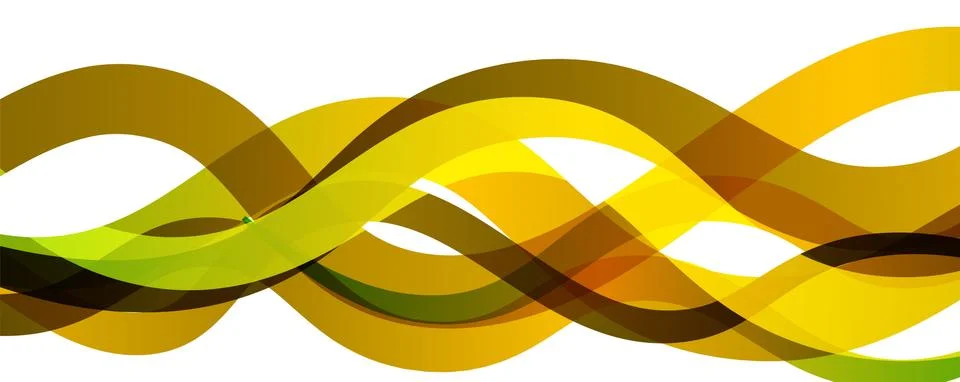 Abstract background - transparent overlapping wavy lines on white pattern Stockillustratie