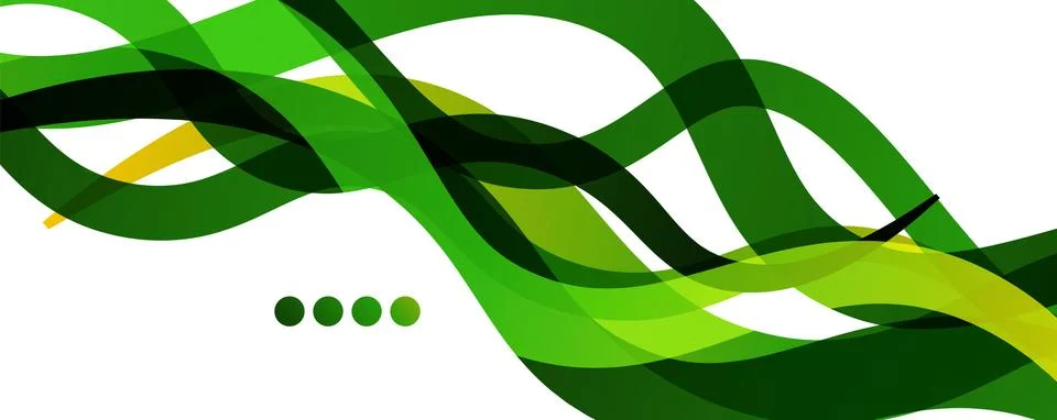 Abstract background - transparent overlapping wavy lines on white pattern Stock Illustration