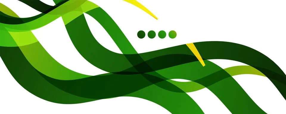 Abstract background - transparent overlapping wavy lines on white pattern Stock Illustration