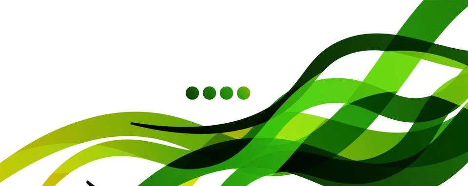Abstract background - transparent overlapping wavy lines on white pattern Stock Illustration