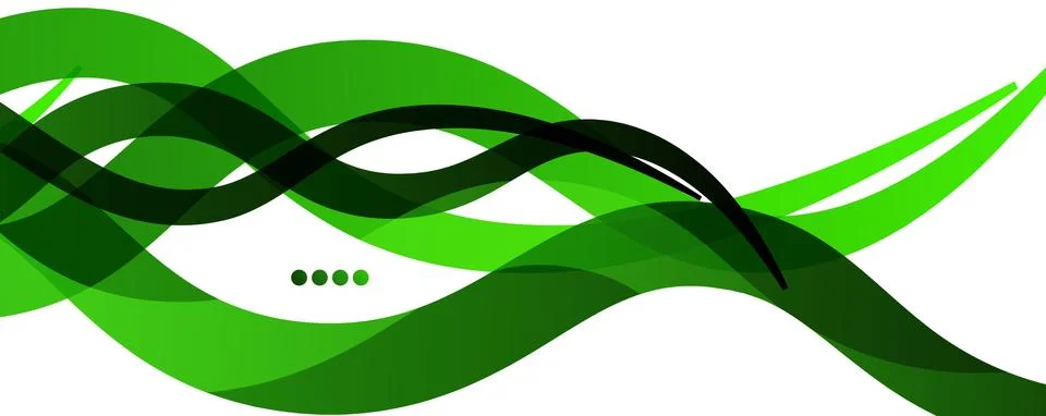 Abstract background - transparent overlapping wavy lines on white pattern 스톡 일러스트