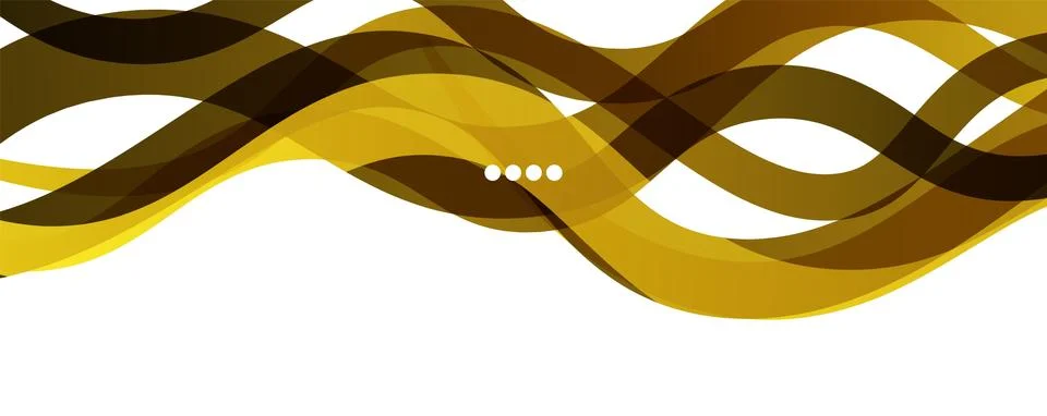 Abstract background - transparent overlapping wavy lines on white pattern Stock Illustration