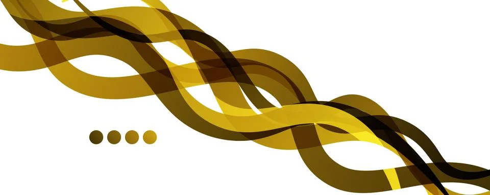 Abstract background - transparent overlapping wavy lines on white pattern Stock Illustration