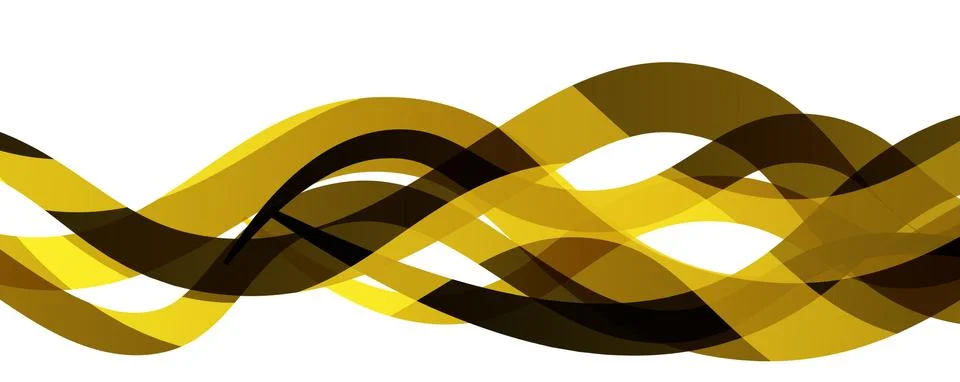 Abstract background - transparent overlapping wavy lines on white pattern Stock Illustration