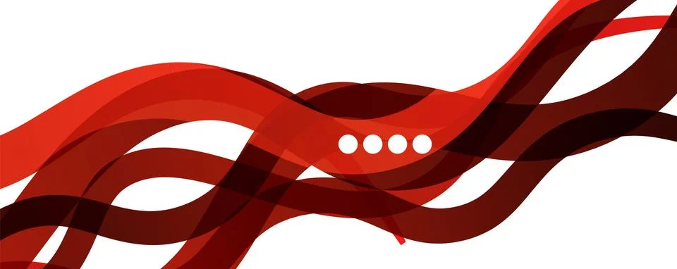 Abstract background - transparent overlapping wavy lines on white pattern Stock Illustration
