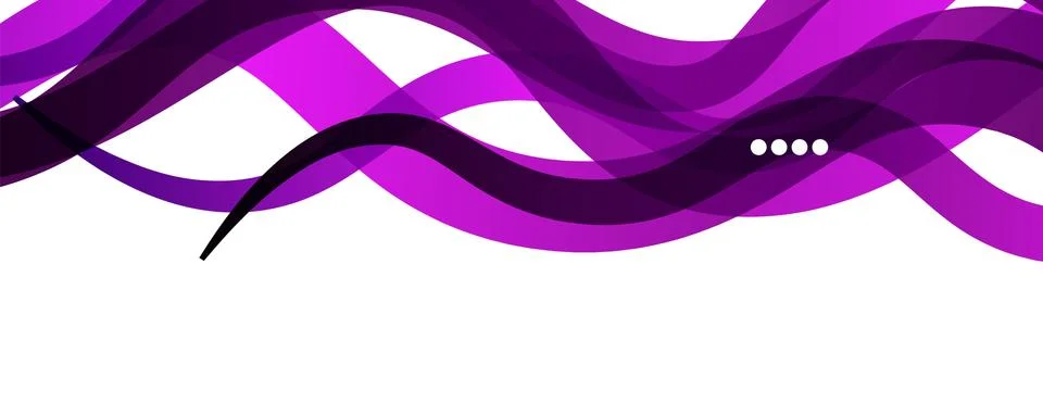 Abstract background - transparent overlapping wavy lines on white pattern Stock Illustration