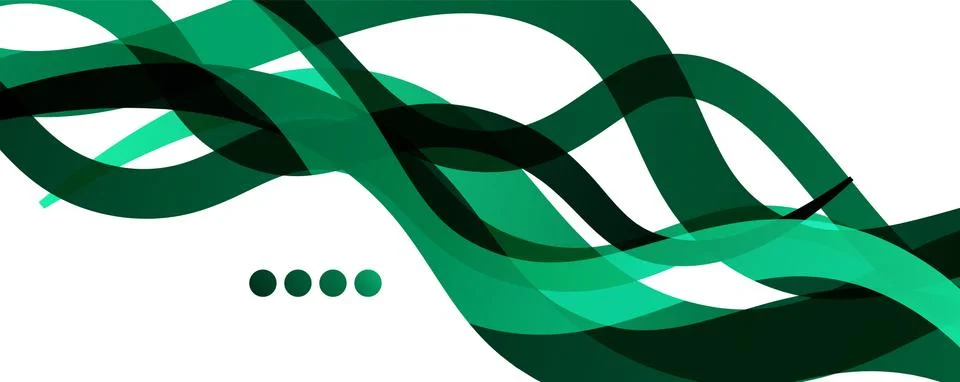 Abstract background - transparent overlapping wavy lines on white pattern Stock Illustration