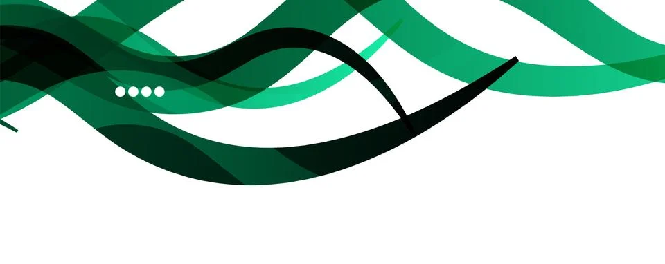 Abstract background - transparent overlapping wavy lines on white pattern Stock Illustration