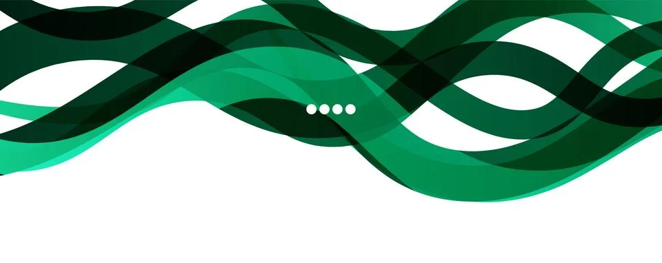 Abstract background - transparent overlapping wavy lines on white pattern イラスト素材