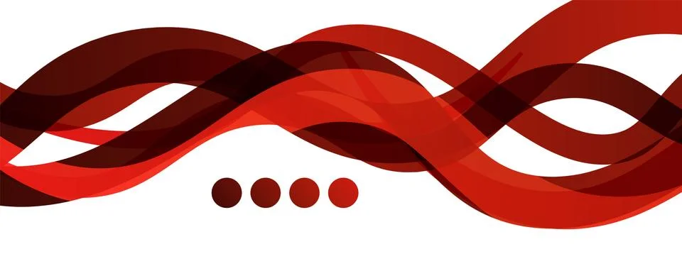 Abstract background - transparent overlapping wavy lines on white pattern Stock Illustration