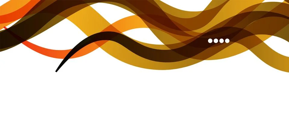 Abstract background - transparent overlapping wavy lines on white pattern Stockillustratie