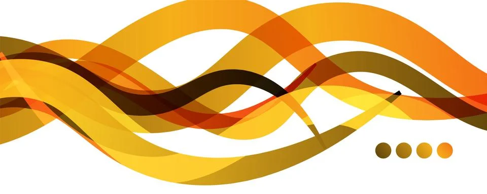 Abstract background - transparent overlapping wavy lines on white pattern Stock Illustration