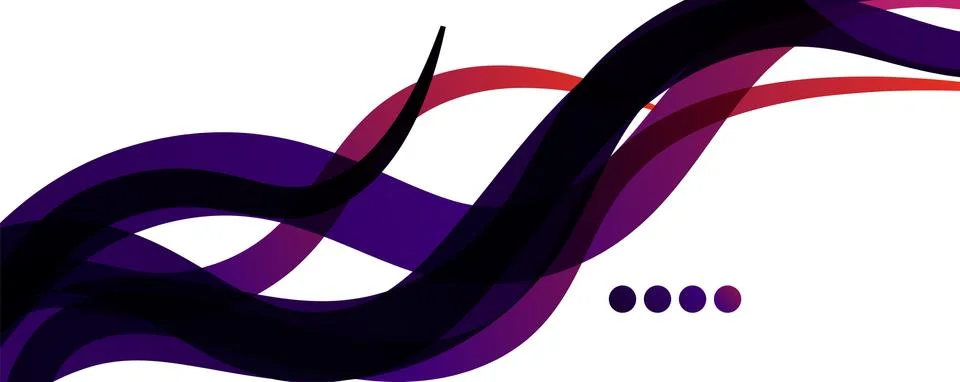 Abstract background - transparent overlapping wavy lines on white pattern Stock Illustration