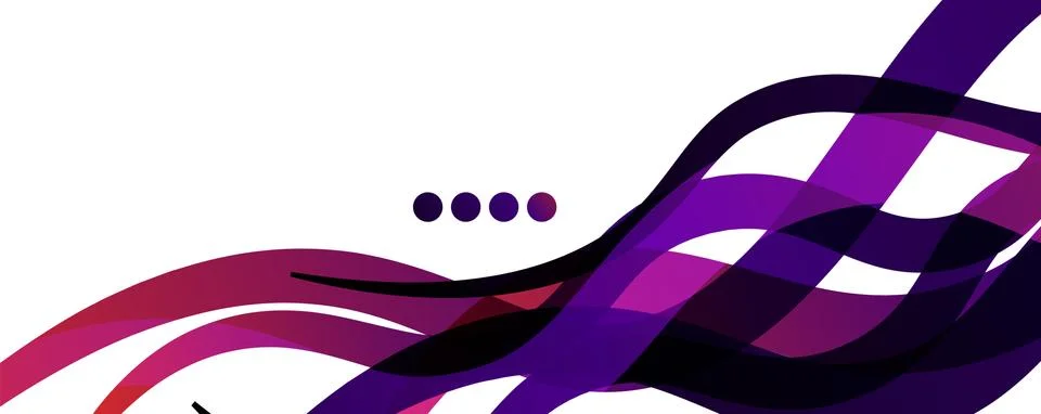 Abstract background - transparent overlapping wavy lines on white pattern Stock Illustration