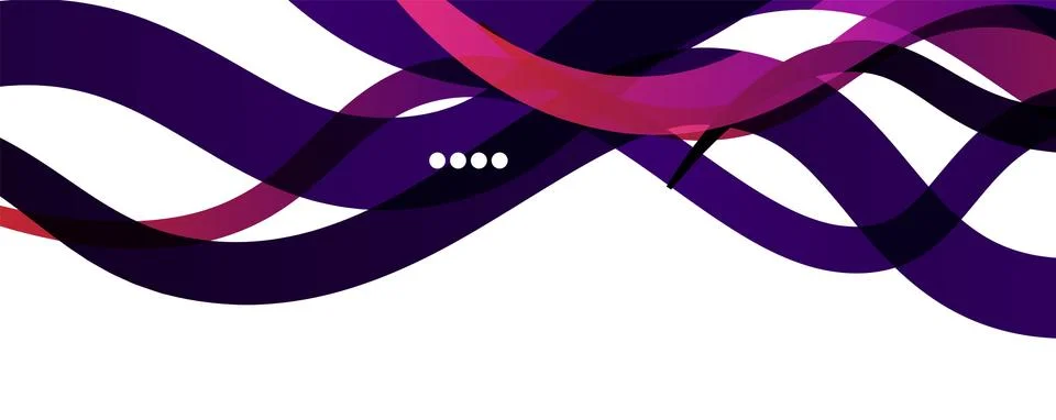 Abstract background - transparent overlapping wavy lines on white pattern 스톡 일러스트