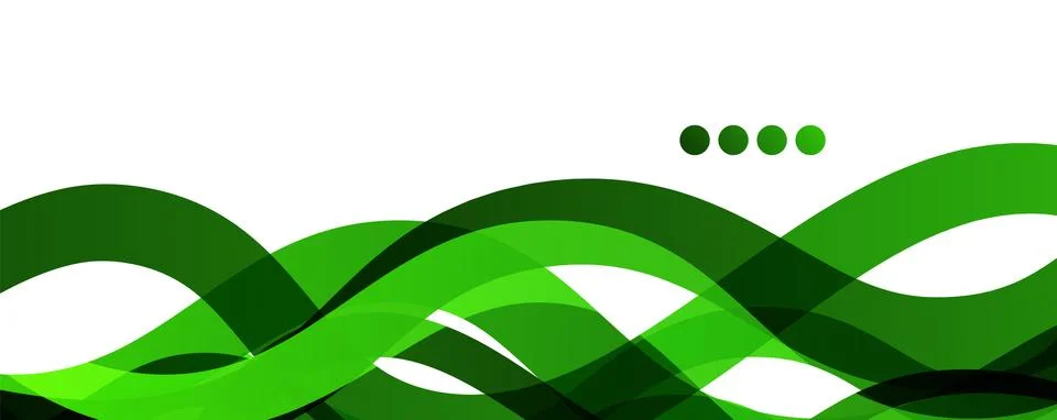 Abstract background - transparent overlapping wavy lines on white pattern Stock Illustration