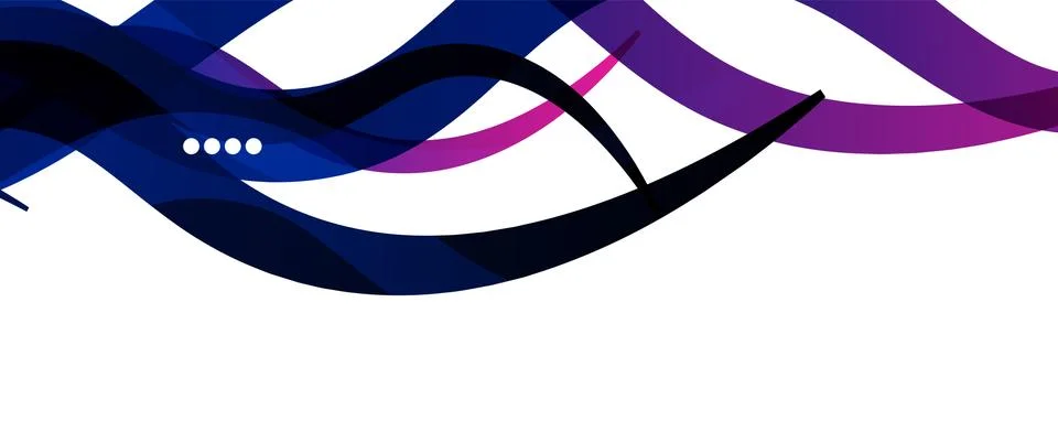 Abstract background - transparent overlapping wavy lines on white pattern イラスト素材