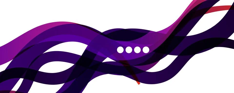 Abstract background - transparent overlapping wavy lines on white pattern Stock Illustration