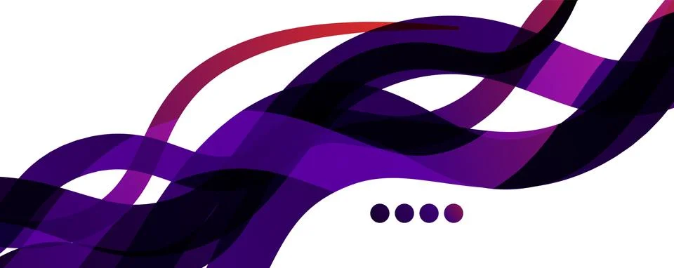 Abstract background - transparent overlapping wavy lines on white pattern Stock Illustration