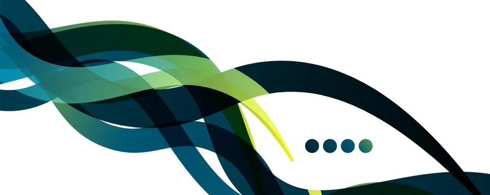 Abstract background - transparent overlapping wavy lines on white pattern 스톡 일러스트