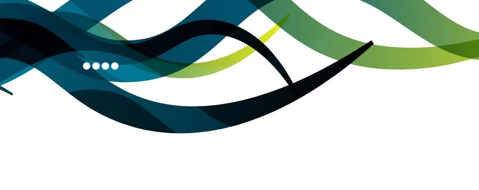 Abstract background - transparent overlapping wavy lines on white pattern 스톡 일러스트